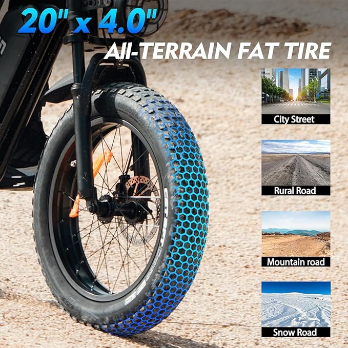 Electric Bike for Adults, Powerful 750W/ 1000W Peak Motor,Up to 25/30MPH, Max 25-45 Miles Long Range, 748.8/624 Wh Removable Battery,Ebike for Mountain,Snow,Sand,Road,Commuter