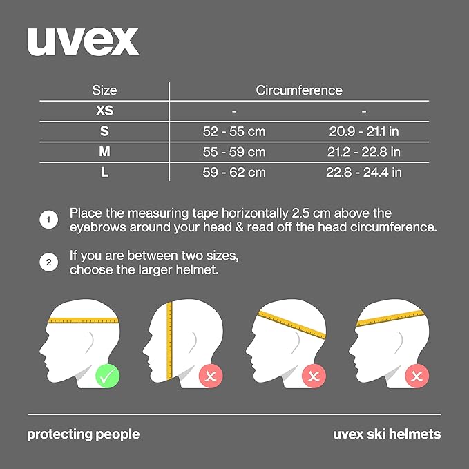 uvex Wanted Visor ski Helmet for Women & Men - Adjustable Helmet with Integrated Visor