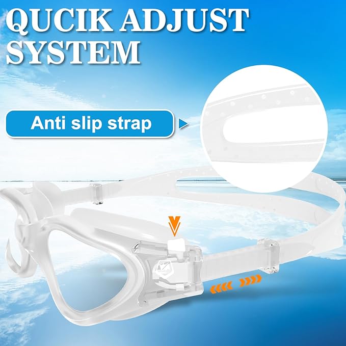 WIN.MAX Polarized Swimming Goggles Swim Pool Goggles Anti Fog Anti UV No Leakage Clear Vision for Men Women Adults Teenagers