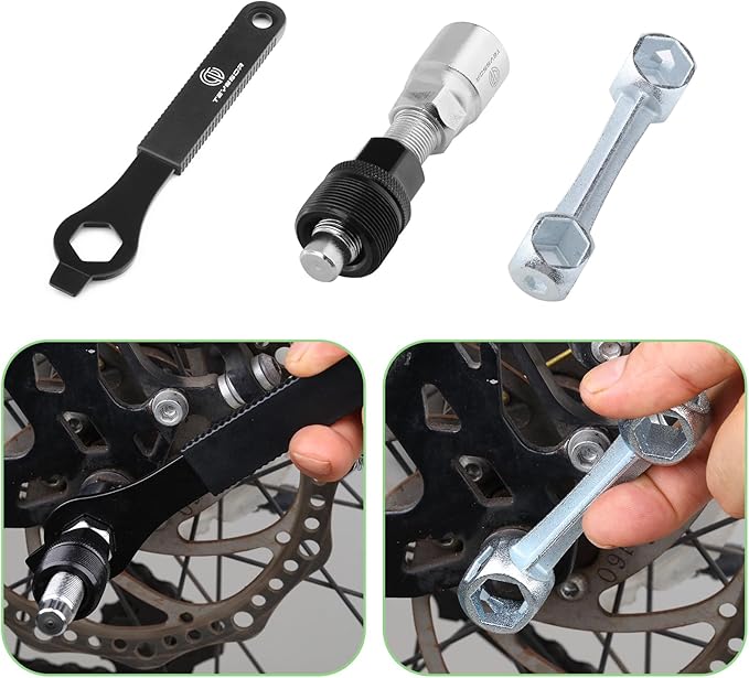 Teyssor Bike Repair Bag with Tire Pump, Bicycle Tire Repair Tool Kit, Portable Tool Bag with 16 in 1 Multitool All in One Bike Kit for Cycling
