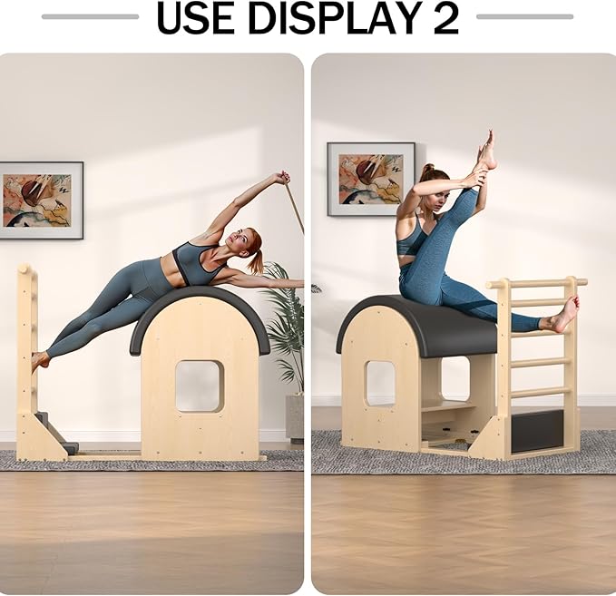 Pilates Barrel, Pilates Spine Corrector is Designed for People who Work in Offices, Pilates Arc Corrects Posture, Relaxes,Stretches to Make The Spine Soft and Supple- Sturdy Solid-3h09n1