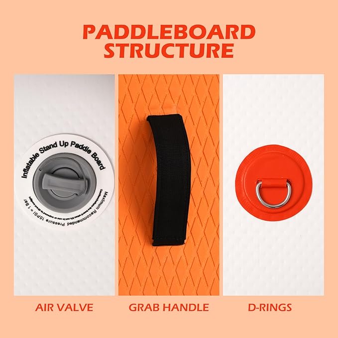 FunWater Inflatable Ultra-Light Stand Up Paddle Board for All Skill Levels with Premium SUP Paddleboard Accessories,Non-Slip Comfort Deck for Youth & Adults