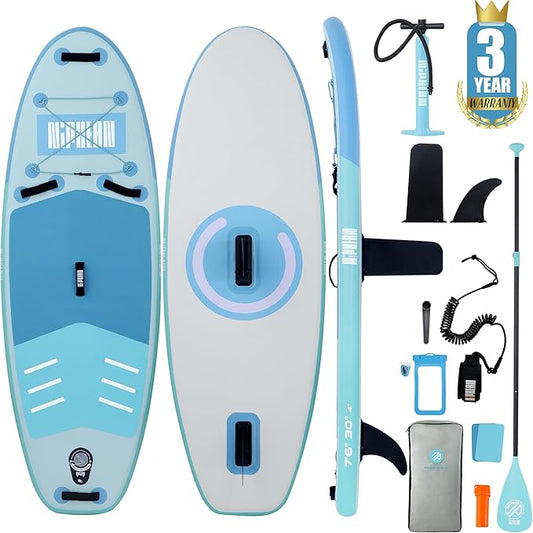 Niphean（Ultra-Light）Inflatable Paddle Board with (Beginner Friendly) StabilTrac Fin and Durable SUP Accessories, 10' Stand Up Paddle Boards for Adults & Youth, Versatile Yoga Paddle Board, Gift Ideas
