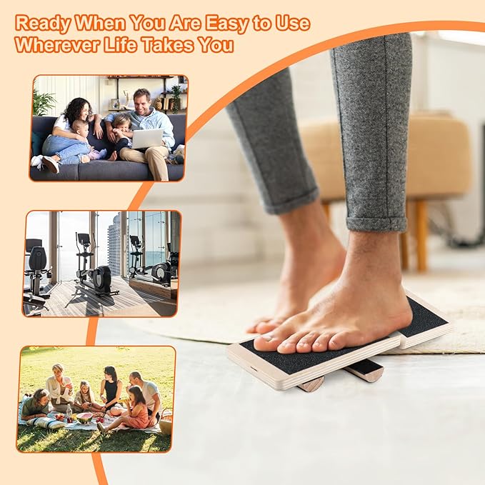 Ankle Balance Board for Stability & Rehab – Foot Strengthener Trainer for Sprained Ankle, Plantar Fasciitis, Physical Therapy, Posture & Balance Training