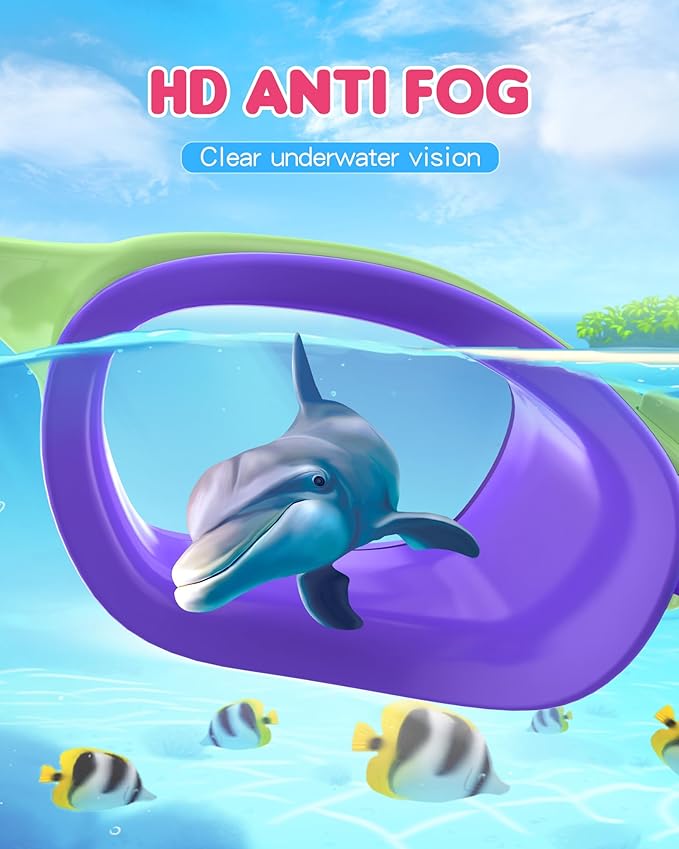 Kids Swim Goggles,Swimming Goggles for Kids 6-14, Anti-Fog UV Protection Pool Glasses for Boys Girls