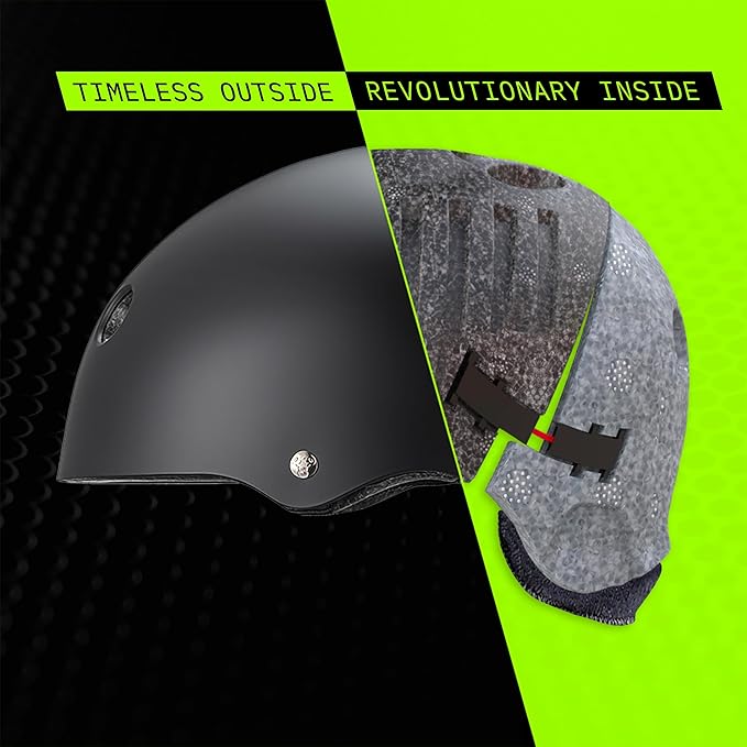 Triple Eight Deep Cover Helmet - Ideal for Skateboarding, Bicycling, BMX, and Roller Skating