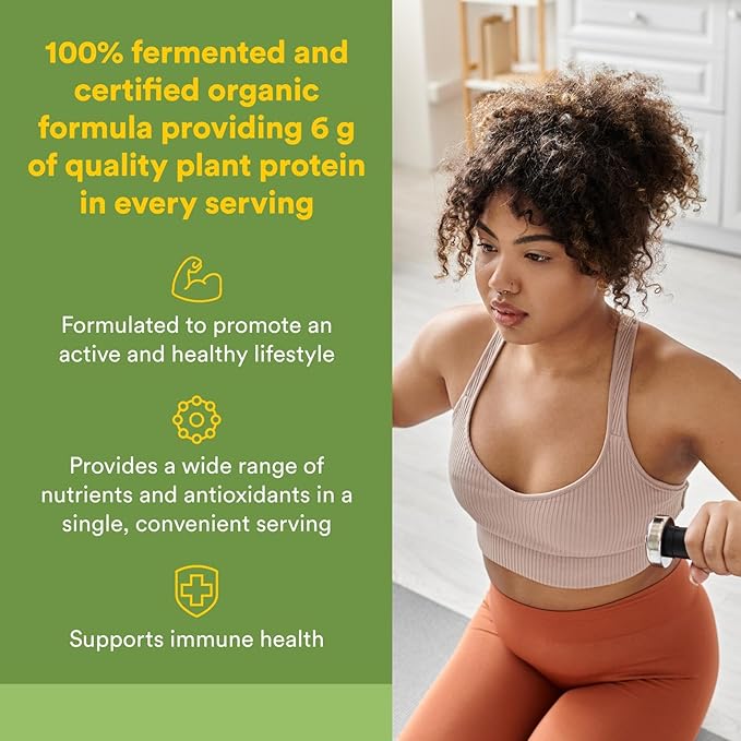 Whole Earth & Sea from Natural Factors, Organic Fermented Greens, Vegan Whole Food Supplement, Unflavored, 13.8 Oz