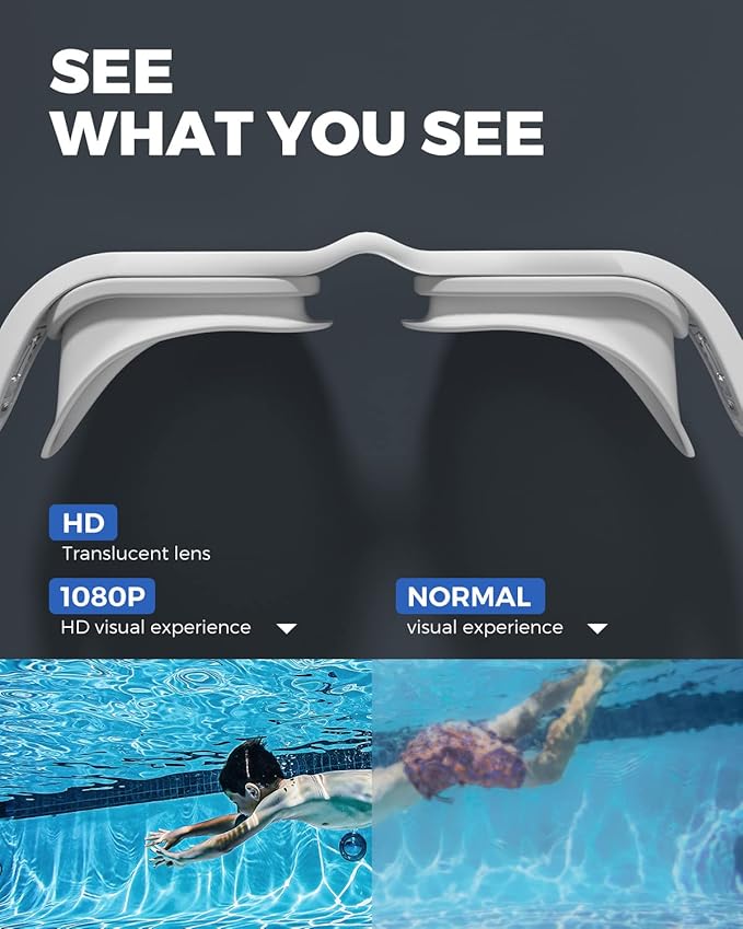 OMID Swim Goggles, P3 Anti-Fog Swimming Goggles for Men Women Anti-UV Goggles