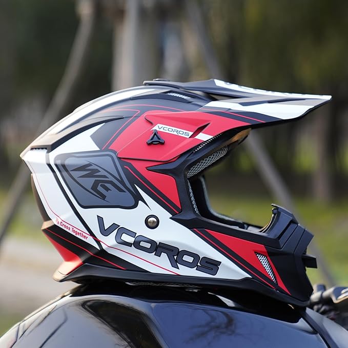 VCOROS H637 Adult Motocross Helmets ATV Dirtbike BMX MX Offroad Adventure UTV Helmets DOT Approved