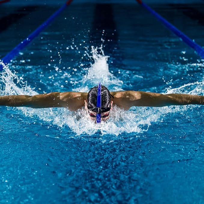 ZIONOR Snorkel Lap Swimming Swimmer Training Diving Snorkeling Comfortable Mouthpiece One-Way Purge Valve for Pool Open Water