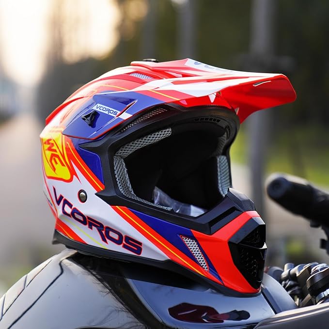 VCOROS H637 Adult Motocross Helmets ATV Dirtbike BMX MX Offroad Adventure UTV Helmets DOT Approved
