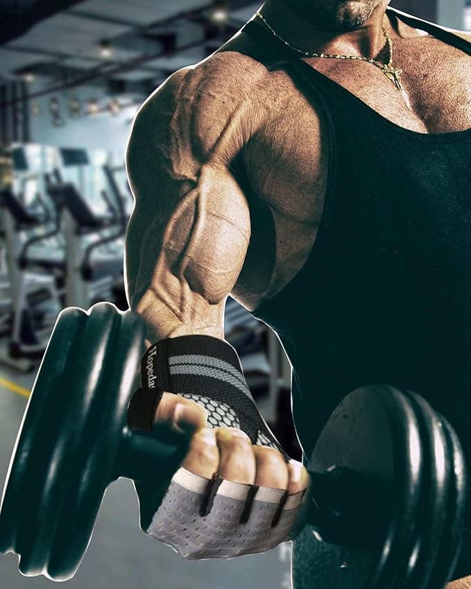 Workout Gloves Weight Lifting Gloves Palm Support Protection for Men Women, Exercise Gloves Sports for Training, Fitness, Gym,