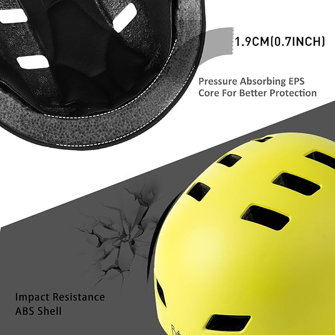 Bike Helmet 3 Sizes for Teenager Kids Youth Adults,Bavilk Skateboard Helmet Adjustable Multi-Sport Bicycle Cycling Scooter Roller Skate Inline Skating Rollerblading for Girls Boys Women Men Teen