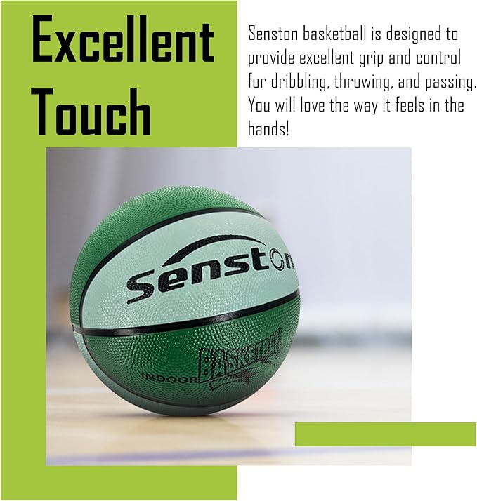 Senston Kids Basketball Balls Size 3/5/7 Basketballs Indoor Outdoor 27.5/29.5 inch Basketball Gifts for Kids/Girls/Boys