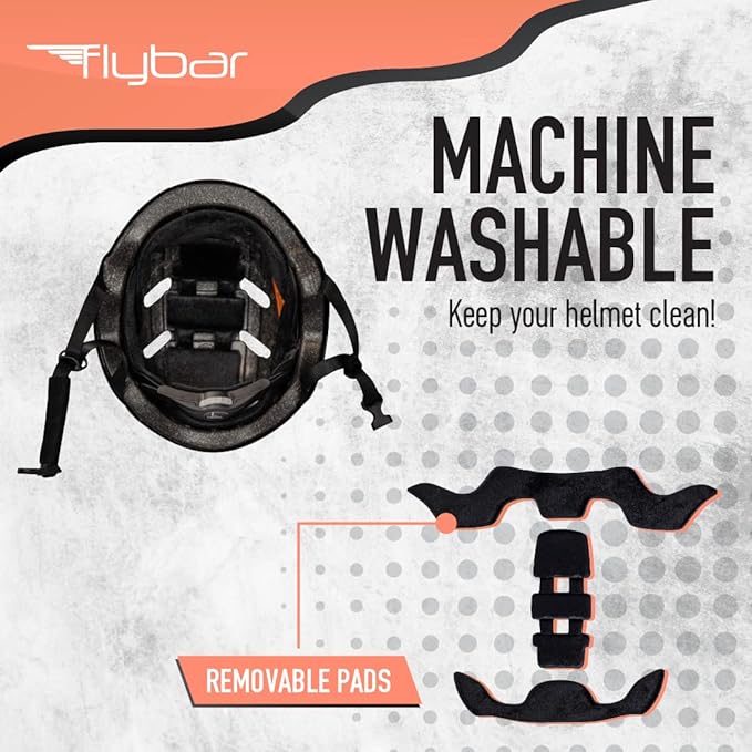 Flybar Bike Helmet- Multi Sport Dual Certified Adjustable Dial, Lightweight Skateboard Helmet, Roller Skating, Pogo, Electric Scooter, Snowboard, Boys and Girls Kids- Adults Helmets