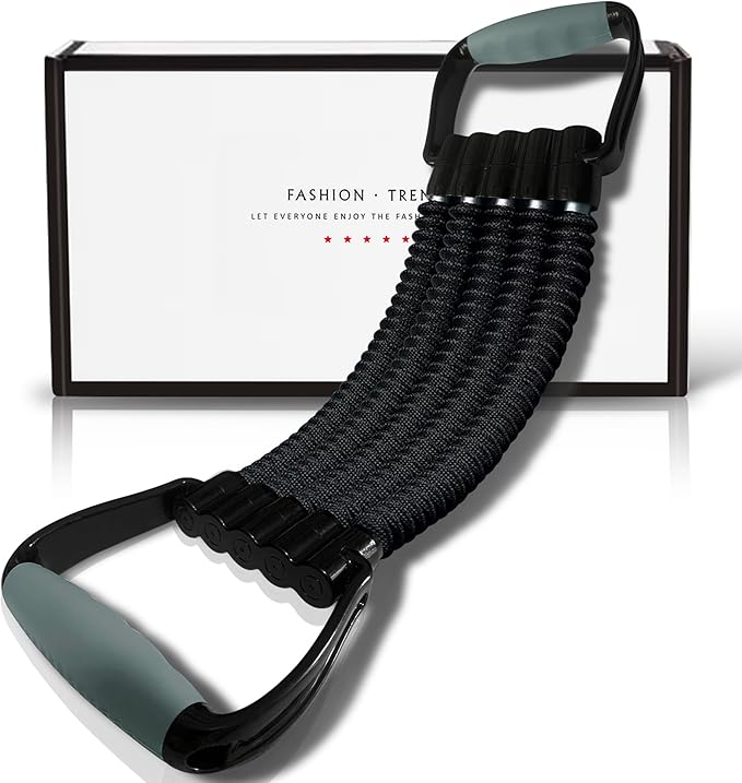 5-Level Chest Expander with Adjustable Resistance Bands, Exercise Band with Handle, Suitable for Men and Women of Different Strength Classes Fitness, Yoga, Training Home Gym Equipment