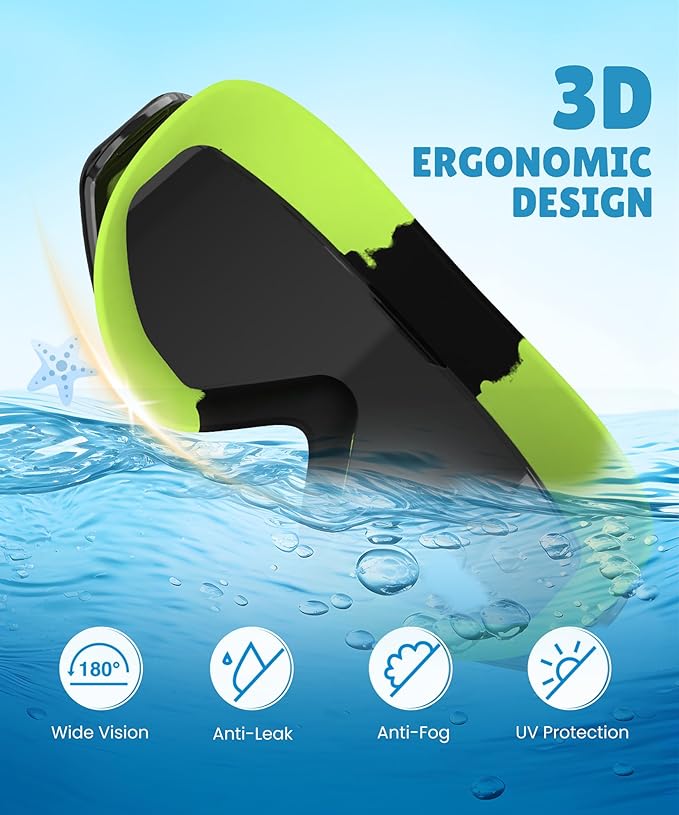 NSSIW Swim Goggles Swimming Kids-Goggles: Anti Fog No Leak with Nose Clip Earplugs for Girls Boys Youth 6-14 3 Pack