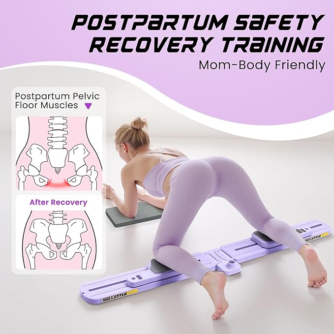 Pilates Equipment, Pilates Board - Multifunctional Pilates Reformer, Reformer Pilates Machine with Reps,Kcal & Timer Display, Home Pilates Kit with Resistance Bands - Workout Sets for Women