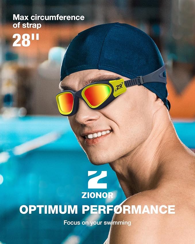 ZIONOR G1 Polarized Swimming Goggles for Unisex Adult Women Anti Fog 100% Anti UV Diving Goggles