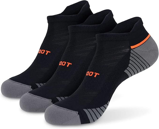 MONFOOT Men's/Women's 3-10 Pairs Silky Dry Athletic Cushion Ankle Socks, Multipack