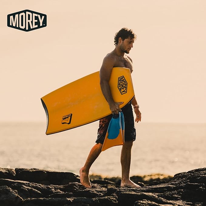 MOREY® Mach 7, Pro Bodyboard; Body Boards for Beach, Embedded Rod for Durability, Engineered with HDPE Slick Bottom for Speed (2025 Model)