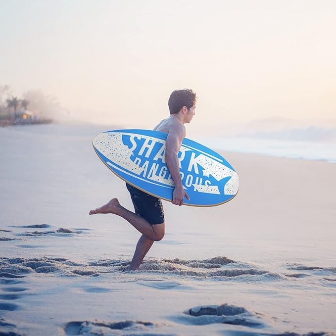 seething 35 Inch Skimboard with High Gloss Coat Wood Skim Board for Beginners,Kids, Teenagers, Adults and All Skimming