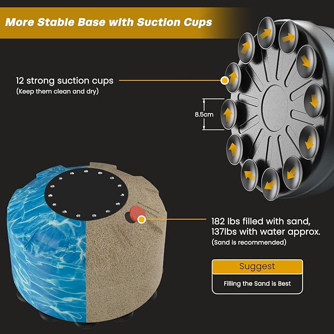 Dripex Freestanding Punching Bag, Heavy Boxing Bag with Stand for Adult Youth - Men Standing Boxing Punch Bag for Home Gym Workout