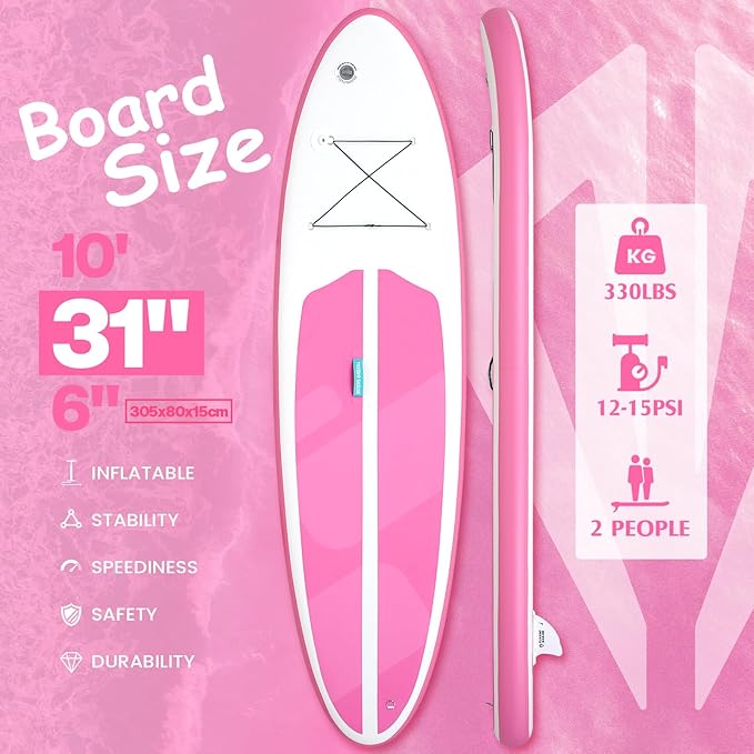 Tuxedo Sailor Kids Inflatable Paddle Board Lightweight and Safe Fishing Stand Up Paddle Board for Adults with Accessories