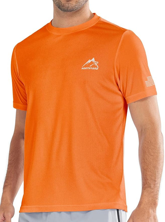 NORTHYARD Men's UPF 50+ Sun Protection Shirts Swim SPF UV Quick Dry Short Sleeve T-Shirts for Athletic Fishing Rash Guard