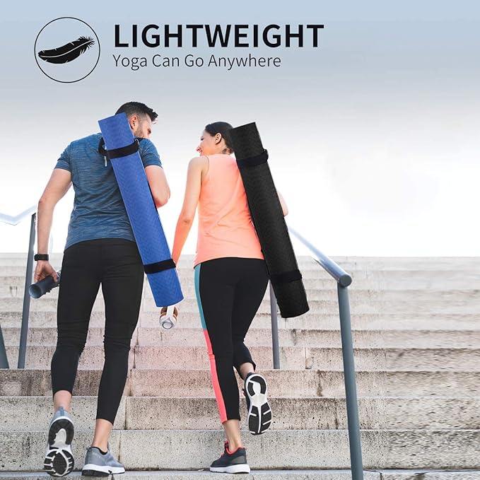 CAMBIVO Extra Wide Yoga Mat for Women and Men (72"/84"x 32"x 1/4") TPE Workout Mat, Non-slip Large Exercise Fitness Mat for Yoga, Pilates, Workout