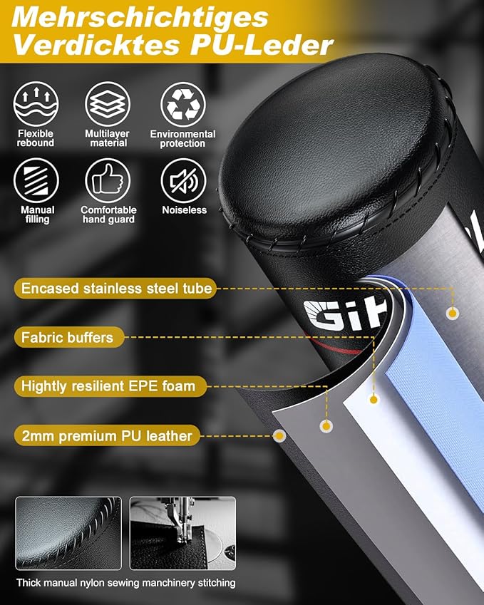 GIKPAL Freestanding Punching Bag with Boxing Gloves, Heavy Boxing Bag with Stand for Adult, Kickboxing Bag for MMA Martial Arts Boxing Traning