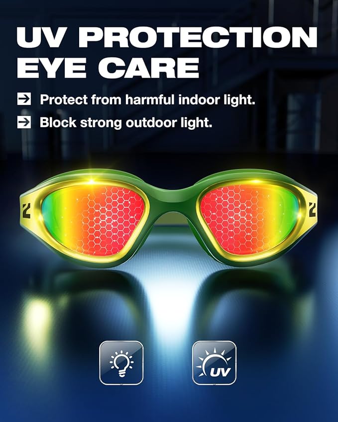 ZIONOR G1 Nava Super Anti-Fog Unisex Swim Goggles Mirror/Bright Smoke Lens