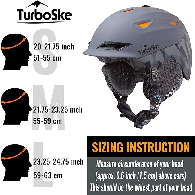 Ski and Snowboard Helmet - Active Ventilation, Audio Compatible Snow Sports Luxury Helmet With ASTM Standard Safety for Men, Women and Youth