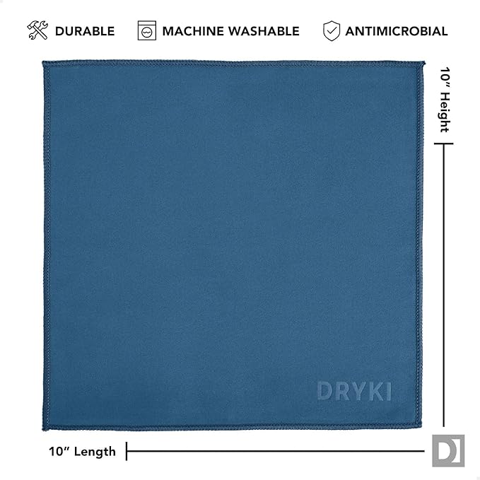 Pocket-Sized Sweat Towels - The Original Sweat Absorbing Handkerchiefs - Quick-Dry Microfiber Sweat Rags for Face, Hands, & Body - Men & Women - Gym, Sports, and Work (Neutrals: 10 Pack)