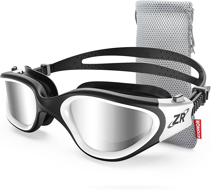 ZIONOR G1 Polarized Swimming Goggles for Unisex Adult Women Anti Fog 100% Anti UV Diving Goggles