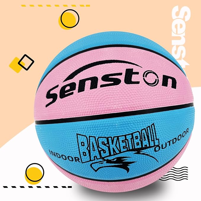 Senston Kids Basketball Balls Size 3/5/7 Basketballs Indoor Outdoor 27.5/29.5 inch Basketball Gifts for Kids/Girls/Boys