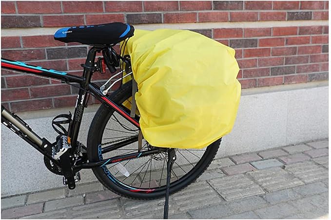 ZTZ Bike Bags for Bicycles Rear Rack, Waterproof Rear Bike Rack Bag with Rain Cover and Reflective Trim