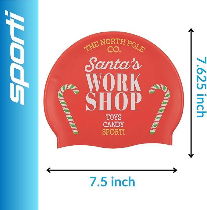 Sporti Silicone Swim Cap for Kids, Unisex Youth Swimming Cap, Protection Bathing Caps for Your Children, Aged 2-10