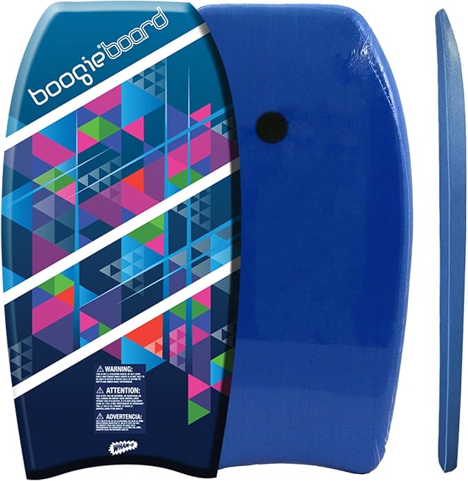 Wham-O Boogie Boards, 37" Body Board for Beach, Lightweight Bodyboard with Wrist Leash for Beginners and Training All Wave Conditions(1 Pack)