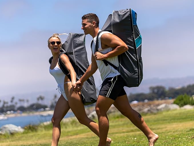 Paddle Board, Inflatable Stand Up SUP Paddle Boards for Adults & Youths of All Skill Levels, Wide & Non-Slip Deck Design Blow Up Paddleboards with Premium Accessories & Storage Bag