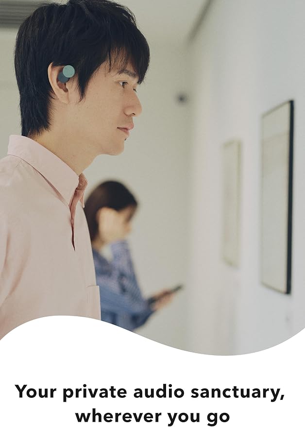 nwm DOTS Wireless On-Ear Speakers (Open Ear Earphones) Sound Leakage suppressed (PSZ Technology - Bone Conduction Alternative) with Optimal Microphone Function Designed in Japan | Mustard Yellow