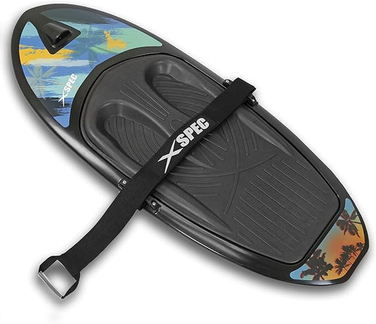 Xspec Kneeboard with Hook Strap for Knee Surfing Boating Waterboarding Kneeling with Padded Foam Surface for Kids, Teens & Adults