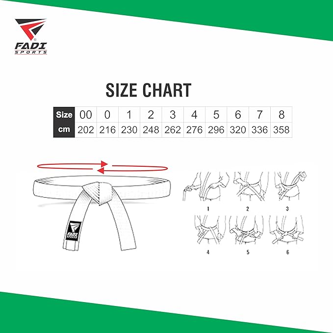 Martial Arts Belt for Karate, Judo, Aikido and Taekwondo - Durable Cotton-Polyester Blend for Adults and Kids