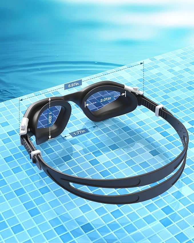 ZIONOR Swim Goggles, G1 SE Swimming Goggles Anti-fog for Adult Men Women