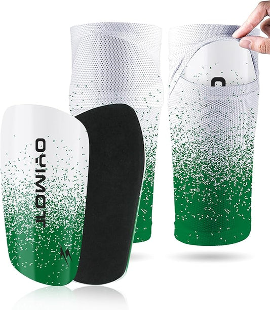 TOMIYO Soccer Shin Guards,Shin Guards Soccer Kids 10-12 and Shin Pad Sleeves with Inserted Pocket,Protective Soccer Equipment for Youth Adult,espinilleras de Futbol para Hombres for Team Sports