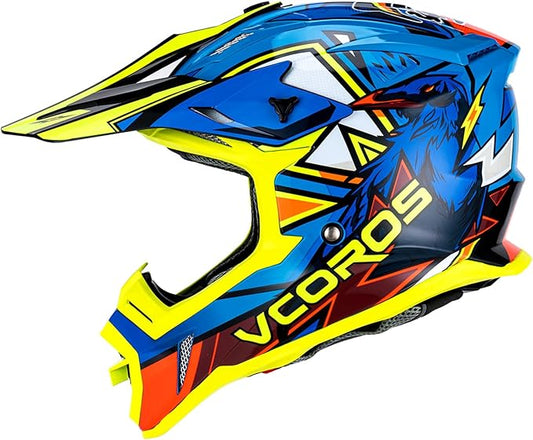 VCOROS H637 Adult Motocross Helmets ATV Dirtbike BMX MX Offroad Adventure UTV Helmets DOT Approved