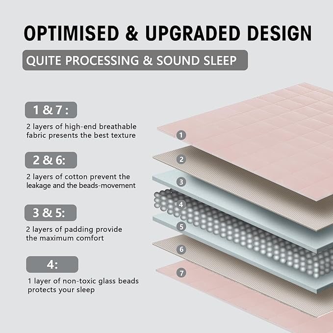 yescool King Size Weighted Blanket for Adults (20 lbs, 80” x 87”, Pink) Cooling Heavy Blanket for Sleeping Perfect for 190-210 lbs, Breathable Blanket for Adults & Couple All Season, Machine Washable