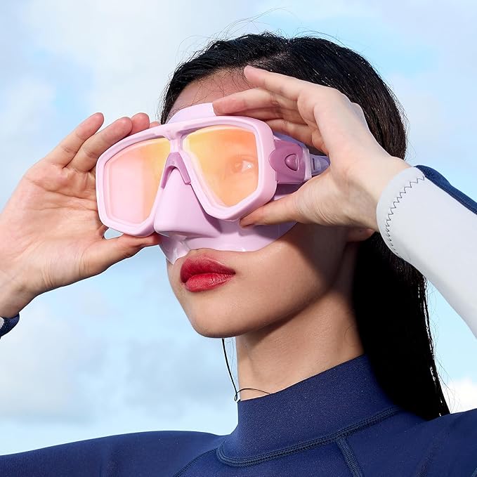 WATERTIME Snorkeling Gear for Adults, Dry Top Snorkel Set with Anti-Fog Panoramic Diving Mask & Waterproof Design, Adult Snorkel Mask for Snorkeling and Scuba Diving