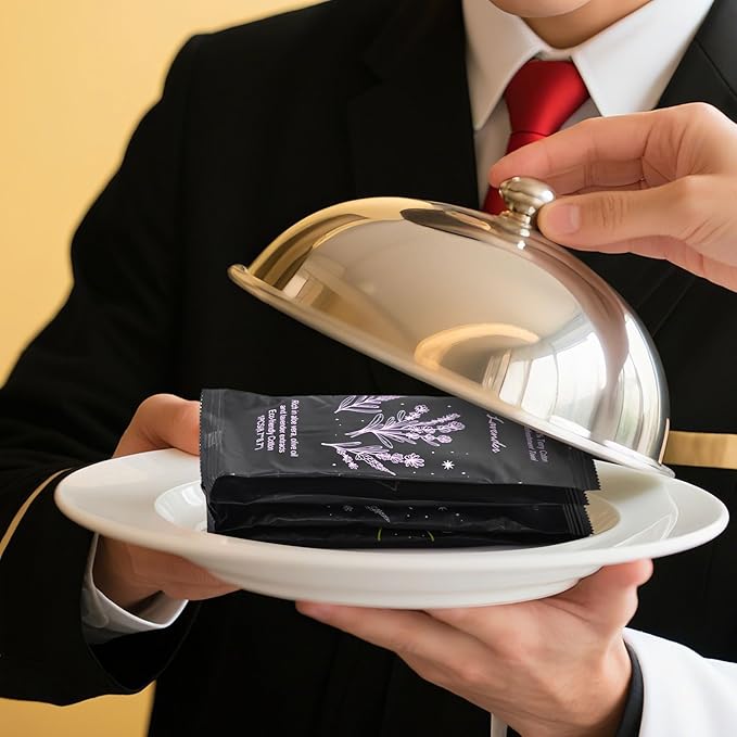 Moist Cotton Towel Bulk Moist Towelettes Individually Wrapped 8.7" x 8.7",White Towel Services,Refreshment Pre Moistened Towels Lavender, Lemon and Mint for Sport Party Spa （pack of 60)