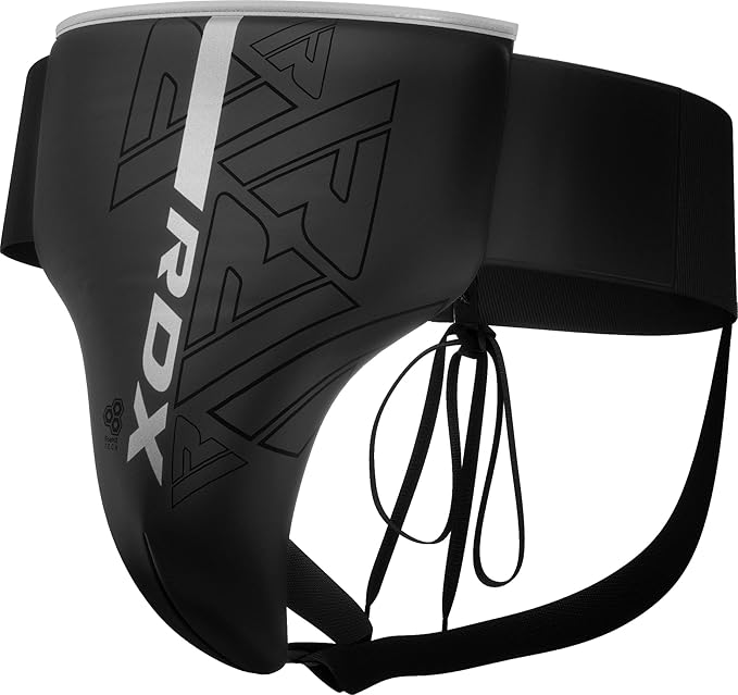 RDX Groin Protector for Boxing, Muay Thai, Kickboxing and MMA Fighting, Maya Hide Leather Abdo Gear for Martial Arts Training, Men Jockstrap Abdominal Protector for Sparring, Taekwondo and Grappling